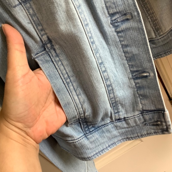 G.I.L.I. Denim Buddha Jacket Light Wash SZ 14 - Picture 8 of 16